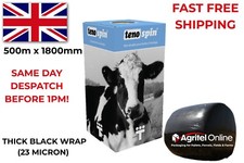 Tenospin Silage Bale Wrap Thick 500mm x 1800m x 25mu 1 ROLL - 