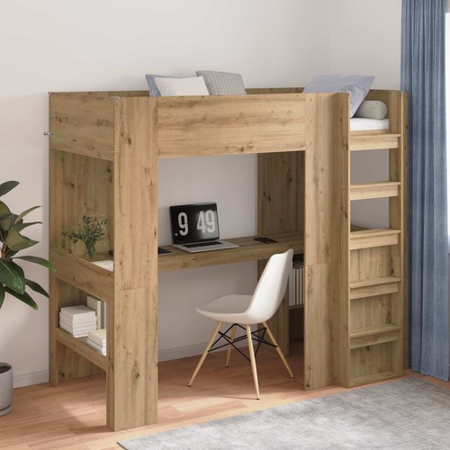 Loft bed frame with desk - frame,