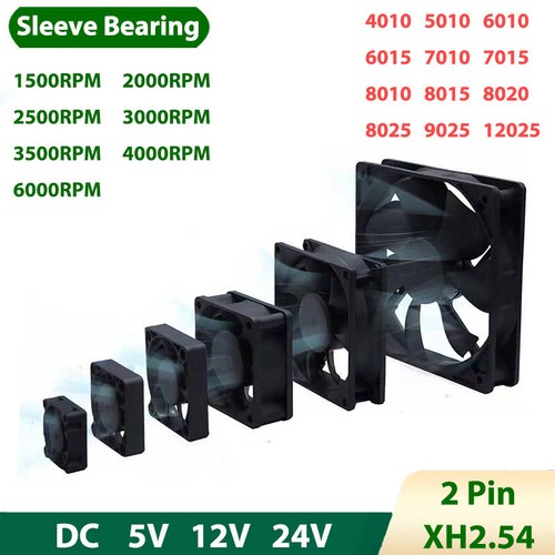 Cooling fan 12v 24v mini - 5v,