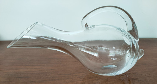 Crystal glass tilted - crystal,