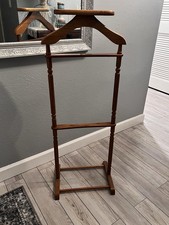 Vintage Mens Wood Valet Stand