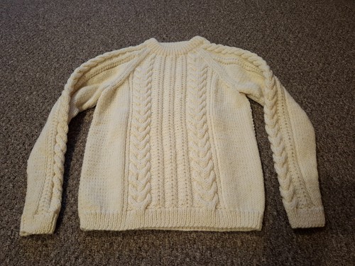Hand knitted ladies aran - knitted*,