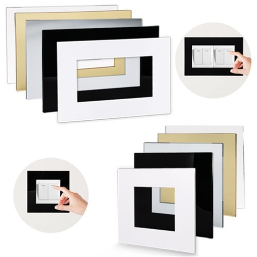 10x finger plates - plates, black