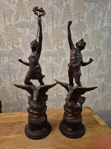 Antique bronze spelter - spelter, french