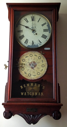 Antique newman clock company - antique,