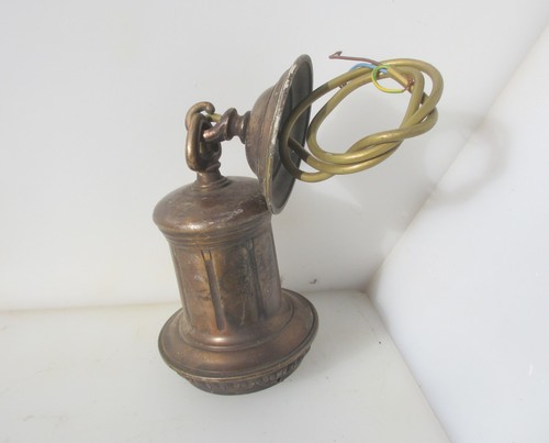 Antique brass ceiling light - brass,