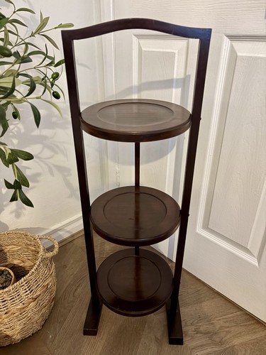 Vintage mahogany cake stand - vintage,