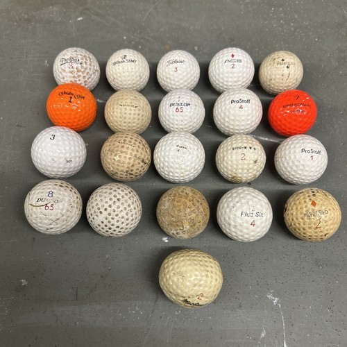 Job lot vintage golf - 21, balls
