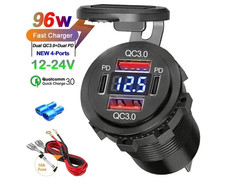 12v USB Socket Charger Camper