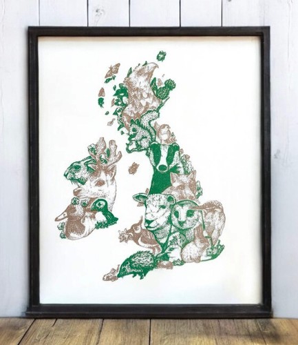 The british isles risograph - british,