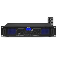 Fenton FPL2000 Bluetooth Digital Amplifier 2 Channel PA Amp 4000W LED EQ