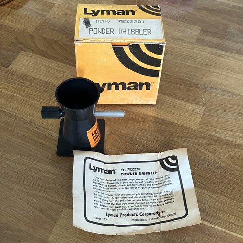 Lyman powder trickler dribler - powder,