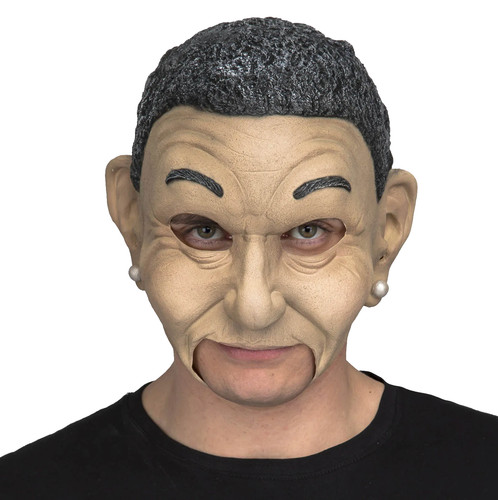 Latex mask with open mouth - open,