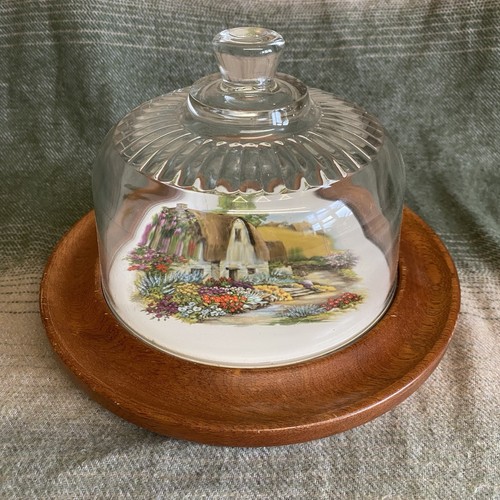 Vintage wood ceramic glass - ceramic, &