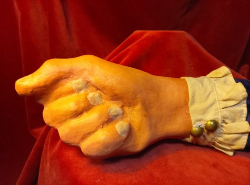Papier mache fist - , mac