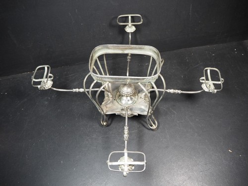 Antique silverplate epergne - silverplate,