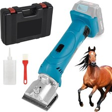Cordless Horse Clippers Compatible with Makita 18V Battery, Quiet Horse Clippers