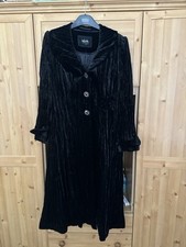 Per Una M&S Black Velvet coat
