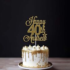 Personalised Acrylic Happy Birthday Cake Toppers 18th 21st 25th 30th 40th 50th