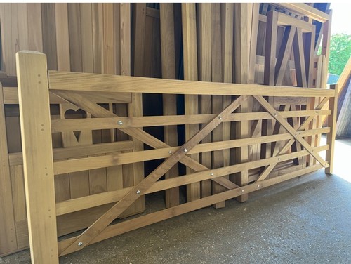 Wooden field gates iroko - wooden,