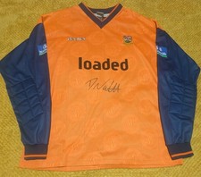 Match Worm and Signed Danny Naisbitt Barnet 1999/00 Goal Keeper Shirt Orange XL