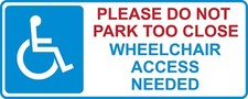 2 X PLEASE DO NOT PARK TOO