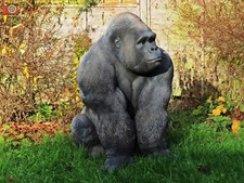SILVERBACK GORILLA LIFE SIZE & STUNNING. Vivid Arts Real Life. Indoor or Out.