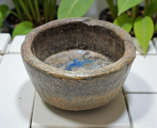 Antique sand stone round curry - antique,