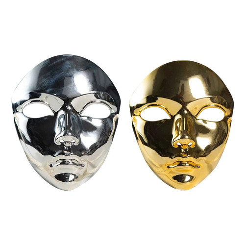 Halloween mask metallic - mask,