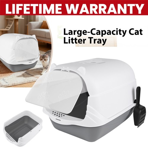 Large hooded cat litter trays - large,