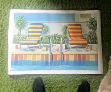 MICK DURRANT - Vintage Athena poster -The Swimming Pool - COCA COLA PROMO - 1982