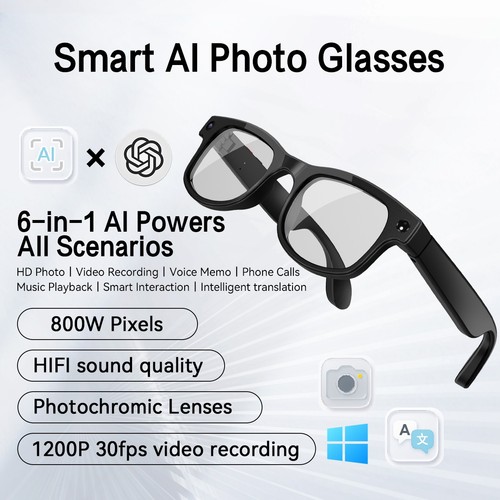 Smart glasses with camera - ai,
