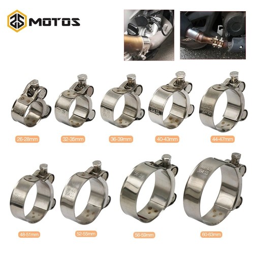 Motorcycle exhaust clamp - exhaust,