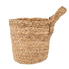 Wall Hanging Rattan Basket Planter Indoor Outdoor Hanging Rope Flower Plant1517