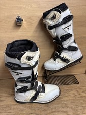 Wulfsport Wulf Adults Track Star MX Motocross Enduro Boots UK 7 EU 41 US 8 WHITE