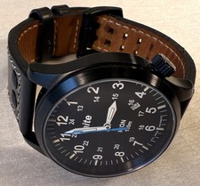 nite ICON Wristwatch 100m Swiss Movement Sapphire Crystal Stainless Steel Black