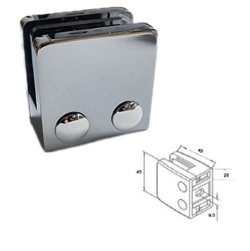 Staircase glass clamp brackets - glass,