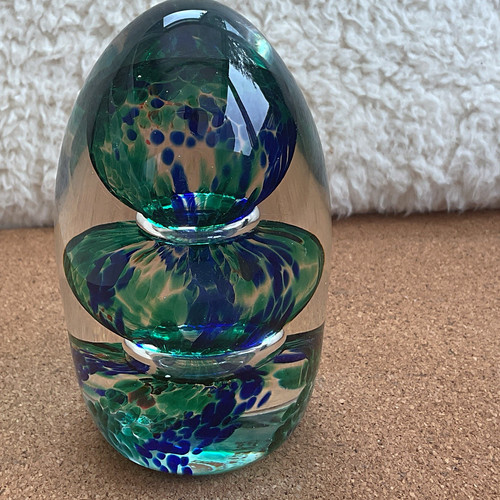 Avondale glass paperweight