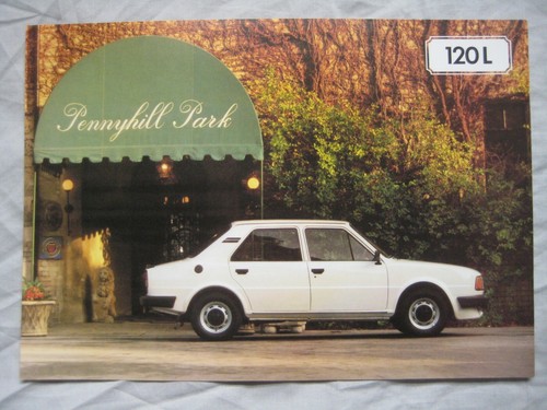 1984 skoda 120l sales sheet - skoda,
