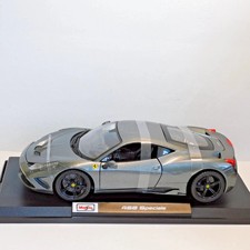 Maisto 1:18 FERRARI 458 SPECIALE METALLIC GREY Brand New
