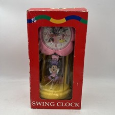 Vintage Mickey For Kids Swing Clock Minnie Mouse