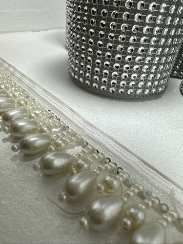 Yard white double pearl - yard,