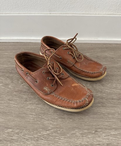Yuketen leather boat shoes - leather,
