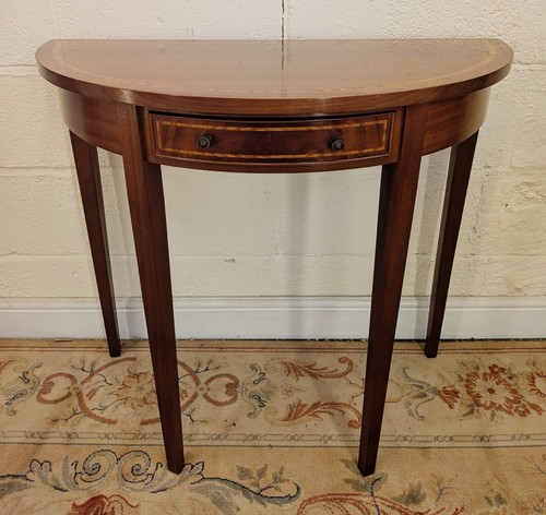 Vintage inlaid mahogany demi - vintage,