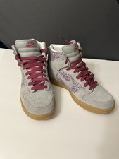 Women’s 7.5 Nike Dunk high premium | Logan Berry Floral | Wedge Sneaker