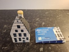 KLM Bols Delft Miniature House No.35 Ceramic Blue