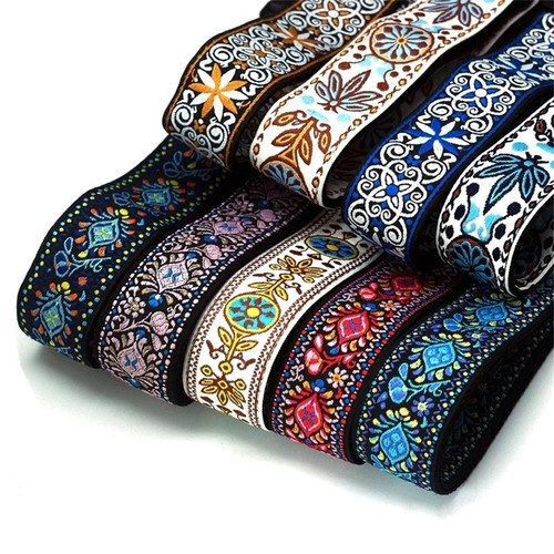 Guitar strap embroidered - guitar,