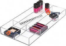 Idesign 40850 Makeup Organiser Tray Large Plastic Drawer Organiser