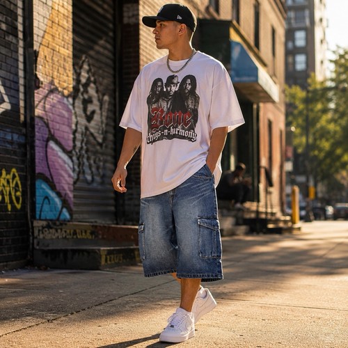 Miskeen denim cargo shorts - miskeen,