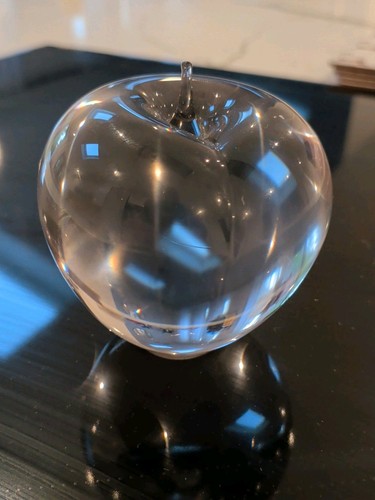 Art glass apple - art,